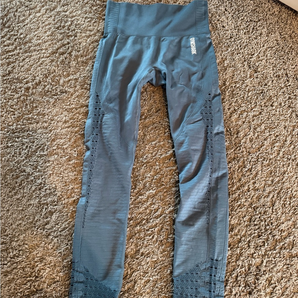Blue EUC gymshark leggings. Size small